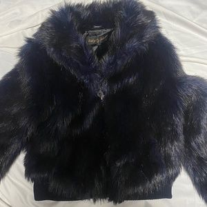 Baby phat black fur jacket